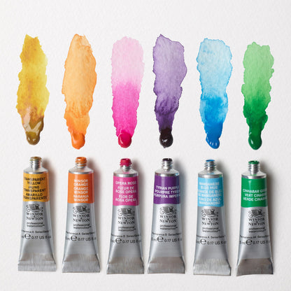 Winsor & Newton Aquarelles Professionnelles Couleurs Vives - Lot de 6 tubes
