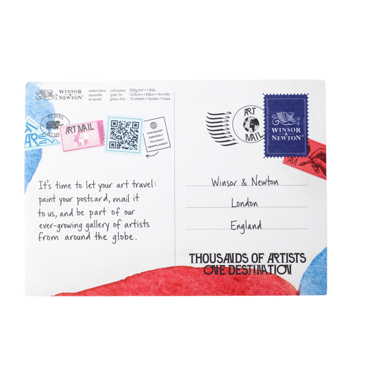 Winsor & Newton Art Mail Postcard Pad 140lb A6 (Promotional Gift Only)