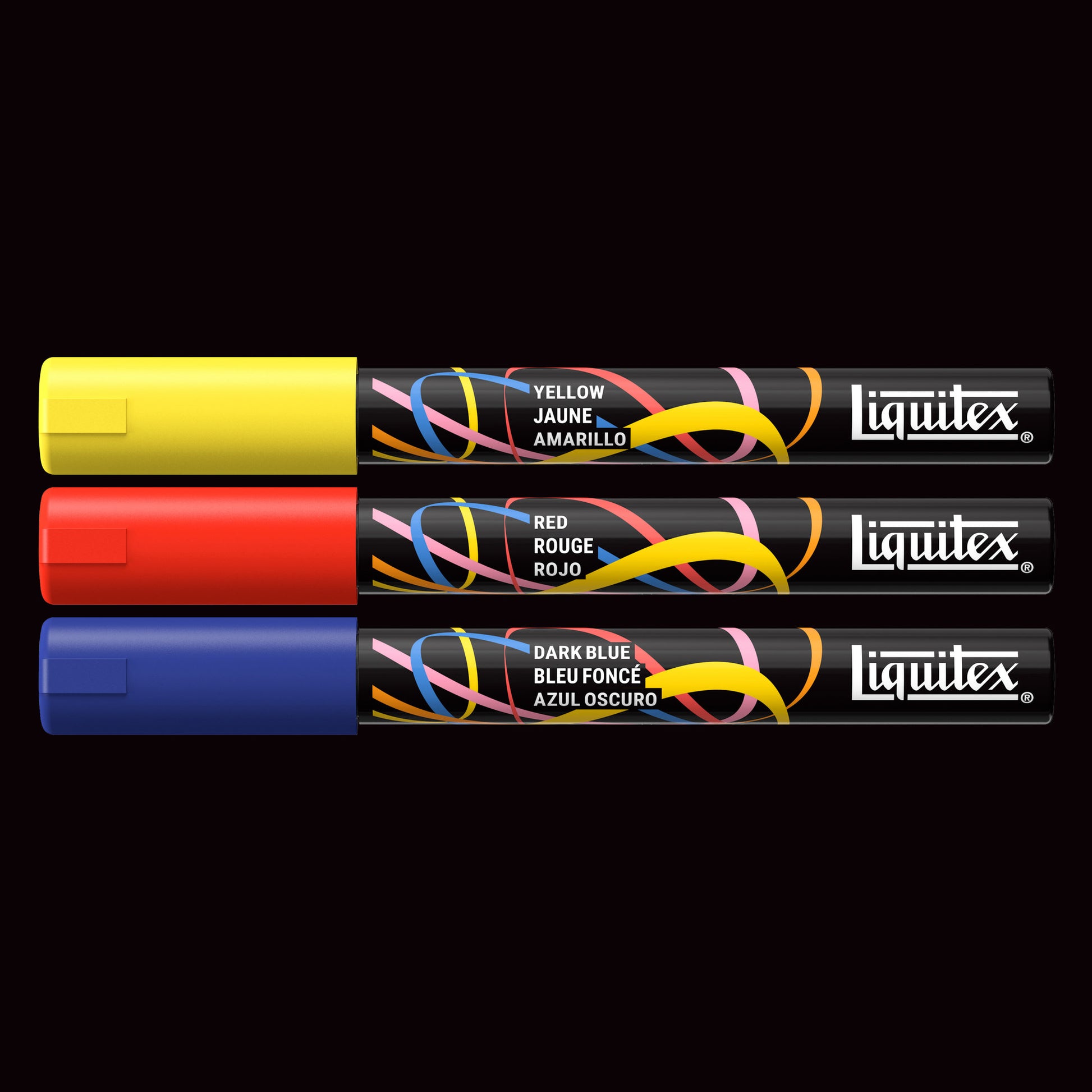 Liquitex Professional Paint Marker 2mm Set of 3 - Primary — contents