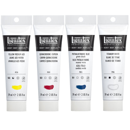 Liquitex Professional Heavy Body Acrylics - Orange or Red