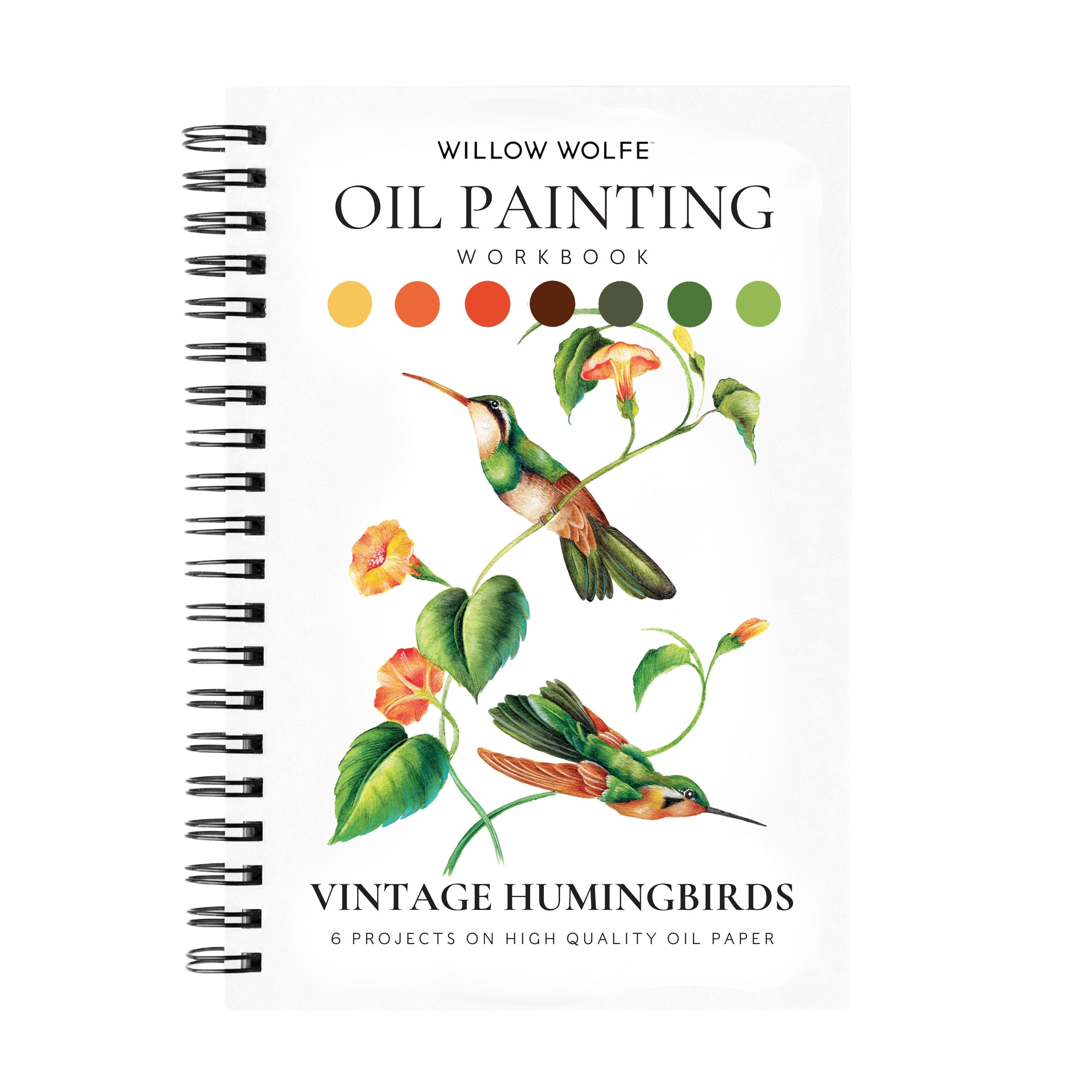 Willow Wolfe Oil Workbook - Vintage Hummingbirds