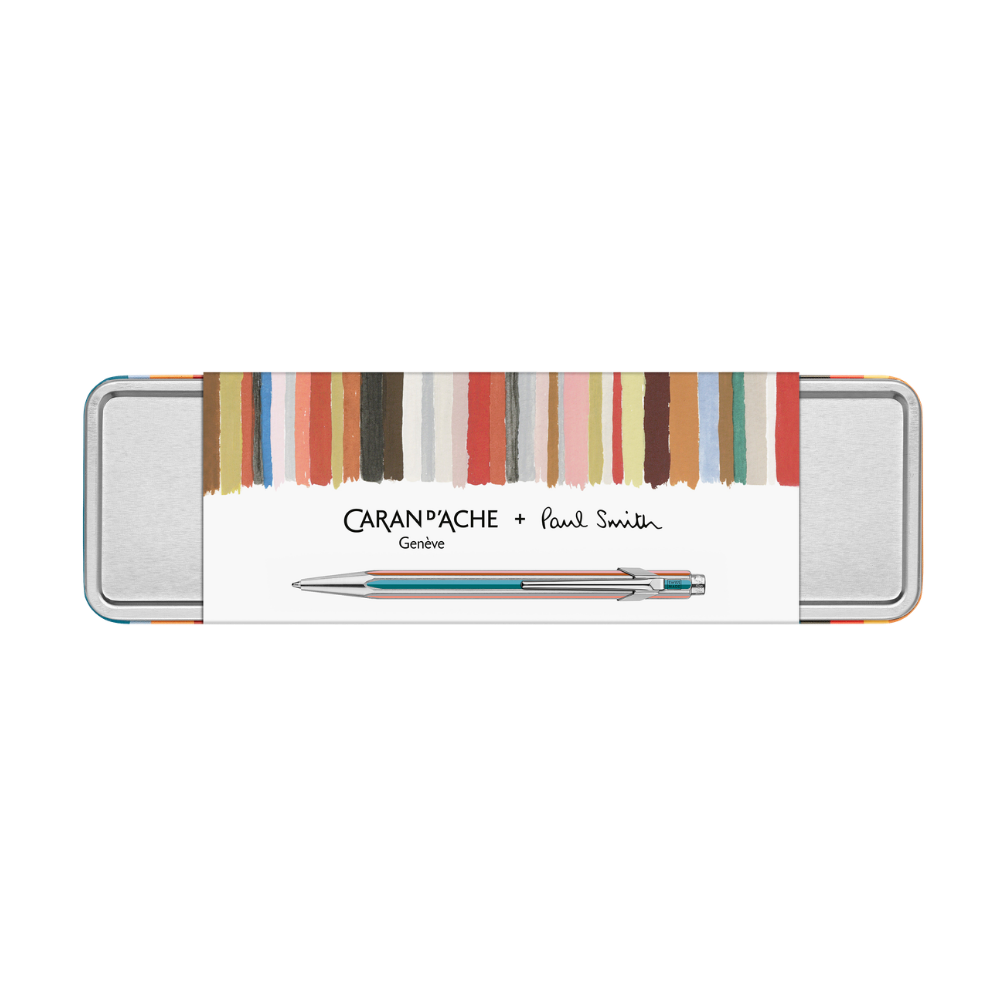 Caran d'Ache Paul Smith 849 Silver Ballpoint Pen - Ltd. Edition