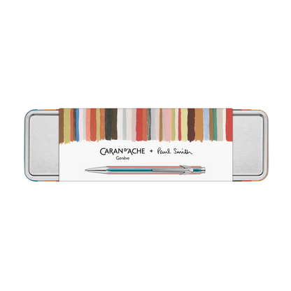 Caran d'Ache Paul Smith 849 Silver Ballpoint Pen - Ltd. Edition