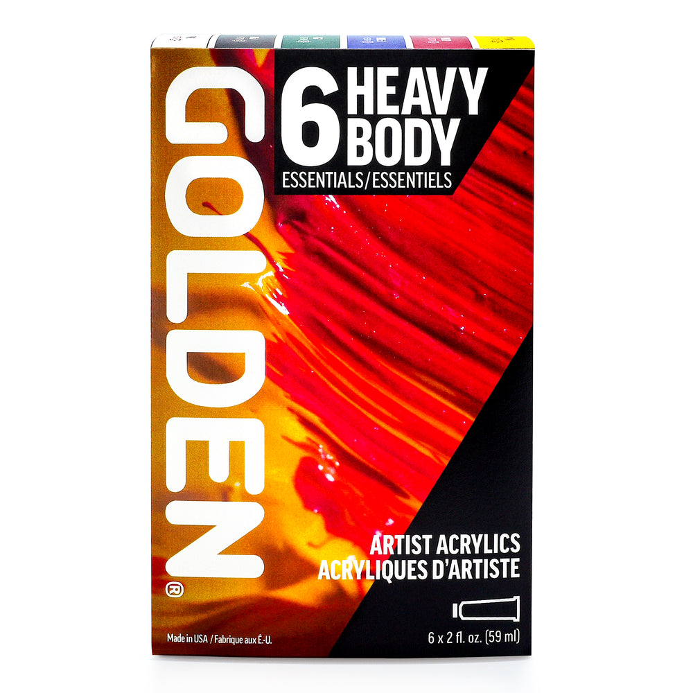GOLDEN Heavy Body Acrylics Essentials Set of 6