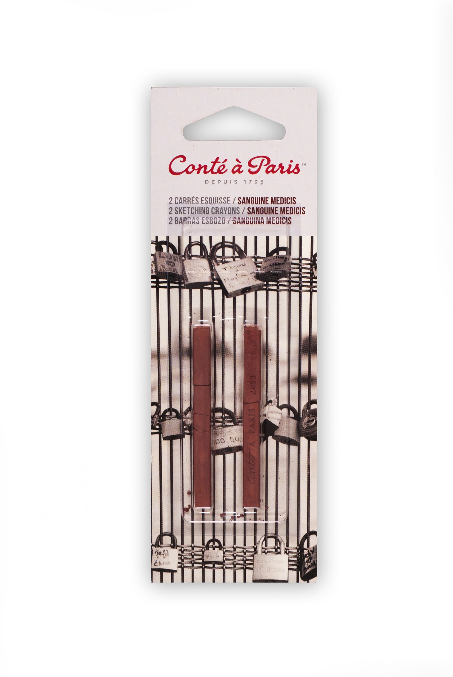 Conté à Paris Sketching Pastel Carré Set of 2 - Sanguine Medicis