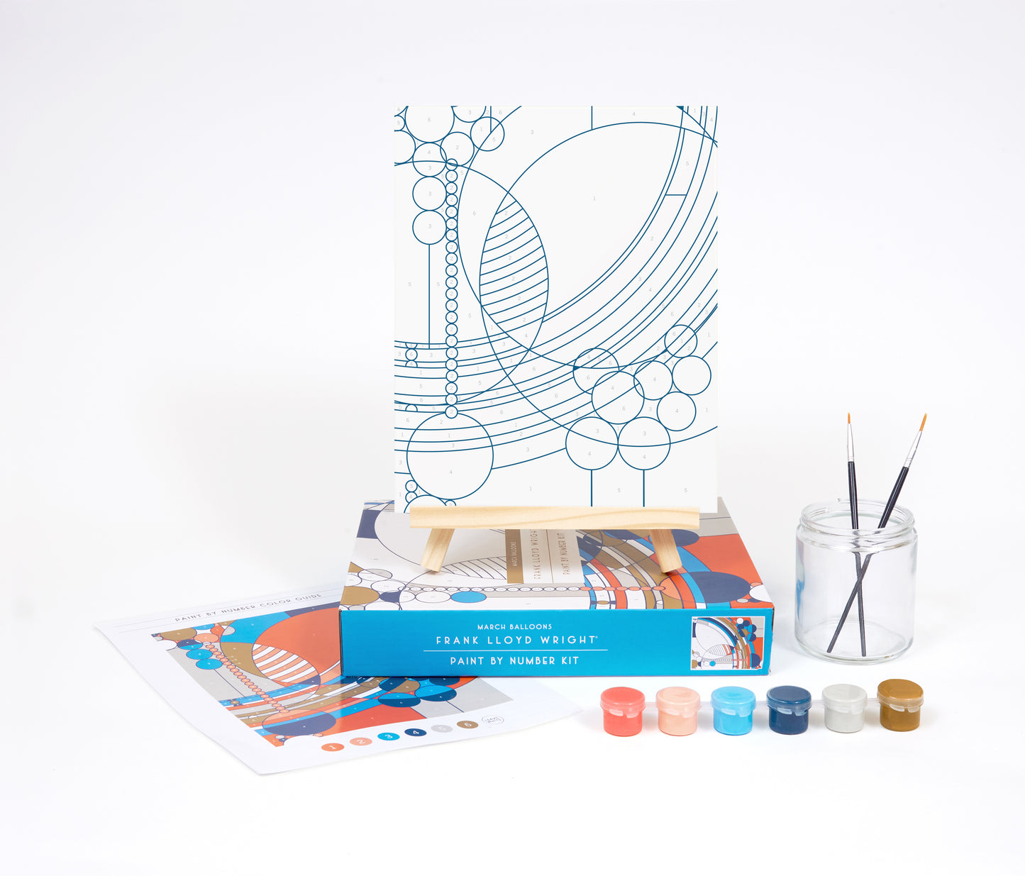 Frank Lloyd Wright March Balloons Paint-by-Number Kit