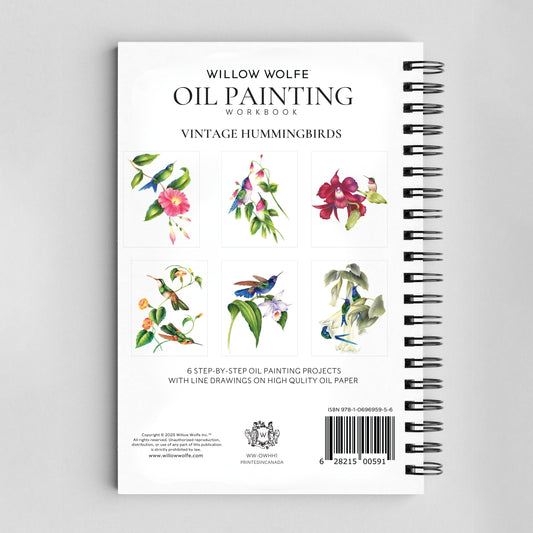 Willow Wolfe Oil Workbook - Vintage Hummingbirds