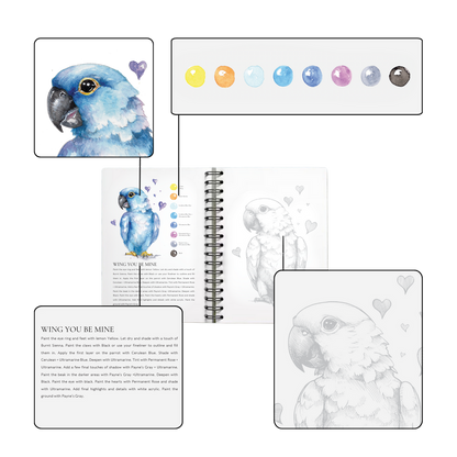 Willow Wolfe Watercolor Workbook - So Much Love