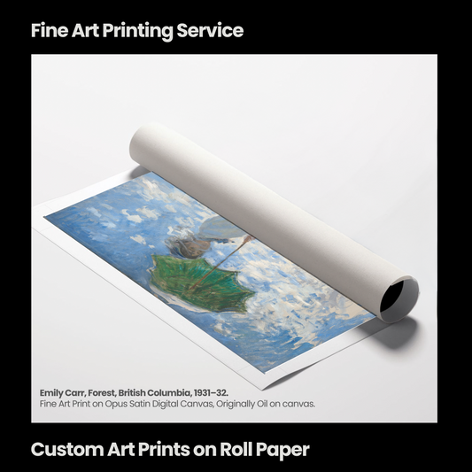 Fine Art Print on Opus Cold Press Watercolour Roll Paper- 300gsm, Matte Bright White