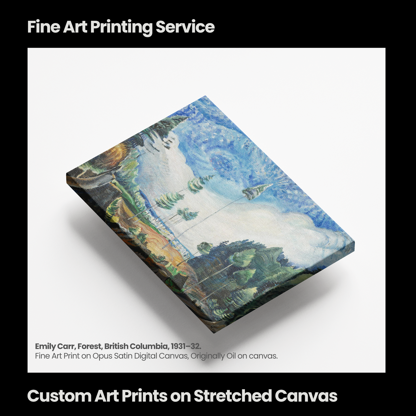 Opus Fine Art Print on Stretched Digital Gloss Canvas