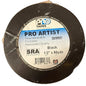 Ruban adhésif d'artiste Pro Tapes, noir, 12 mm x 55 m