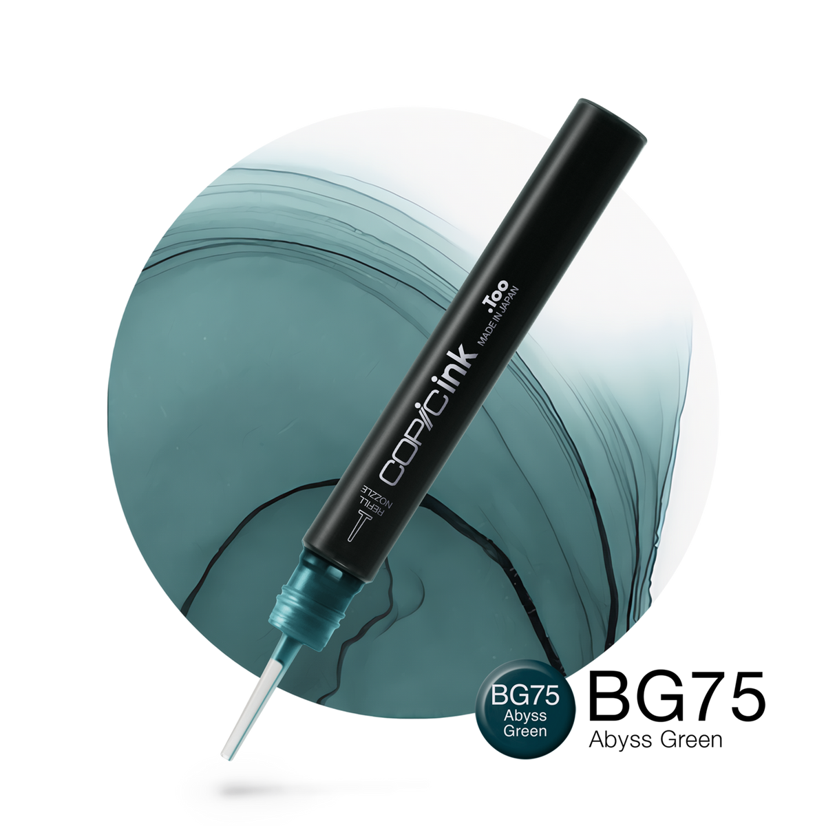Copic Ink refill 12ml – BG75 Abyss Green