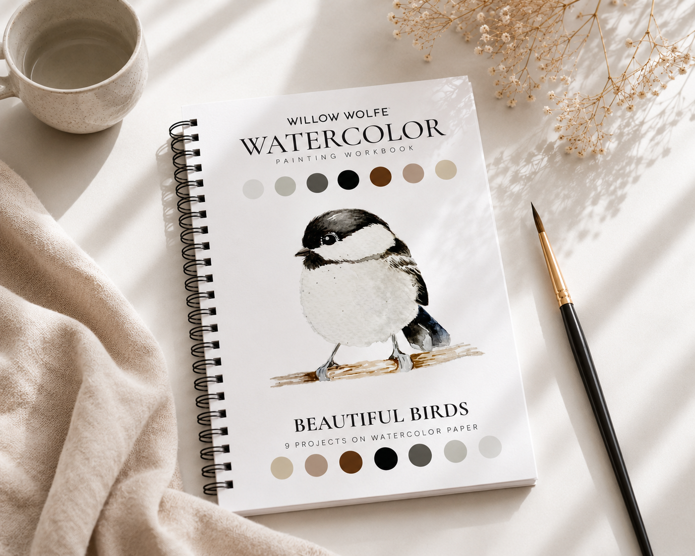 Willow Wolfe Watercolor Workbook - Beautiful Birds