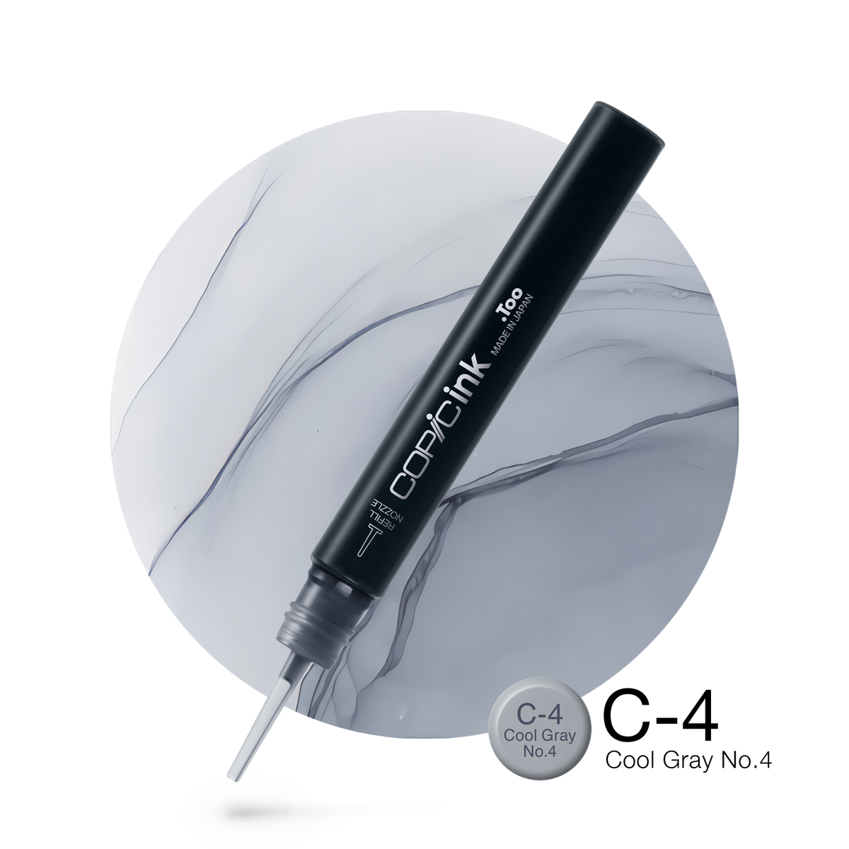 Copic Ink refill 12ml – C4 Cool Gray #4