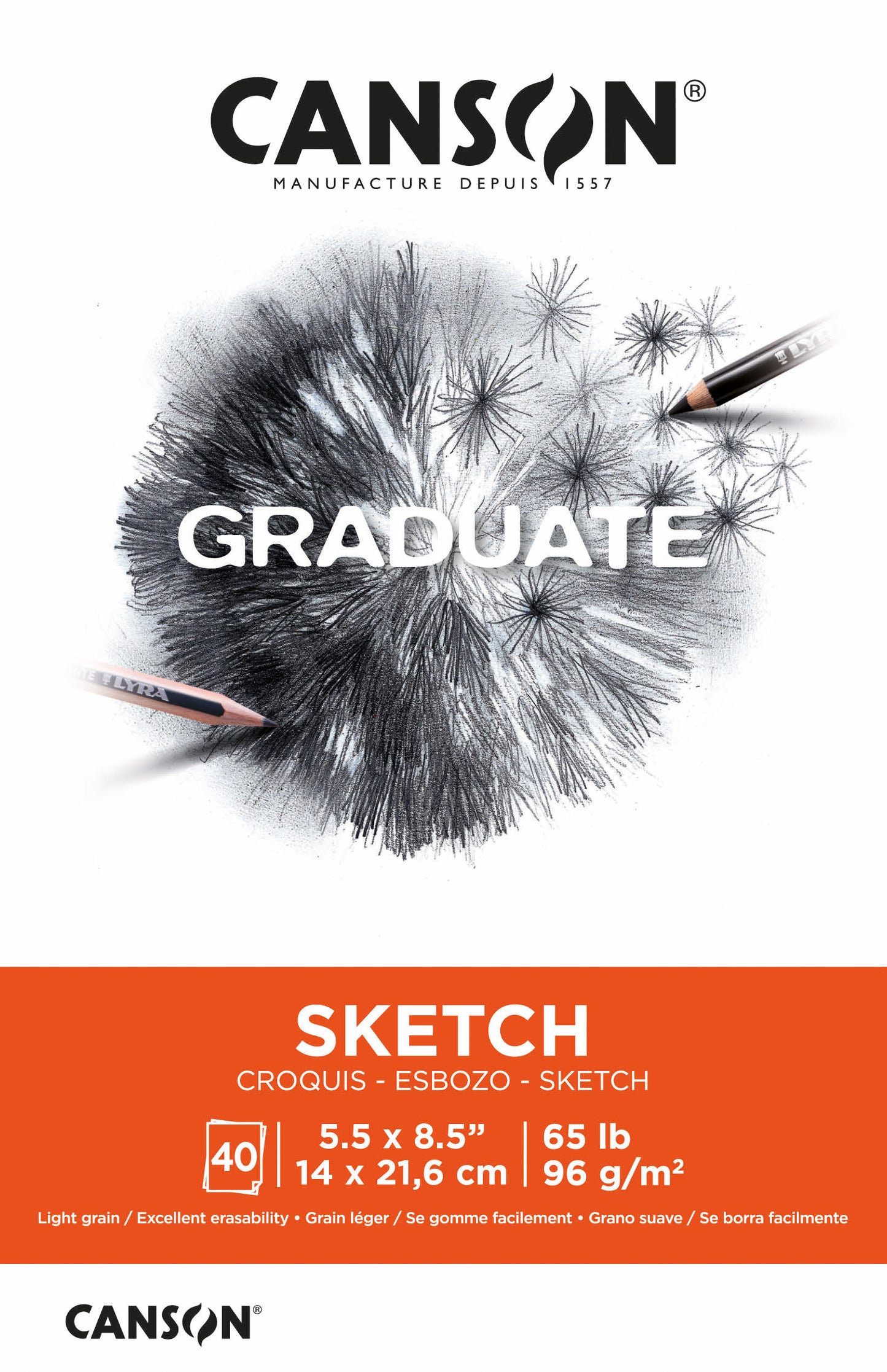 Canson Graduate Sketch Pad 5.5"x8.5"
