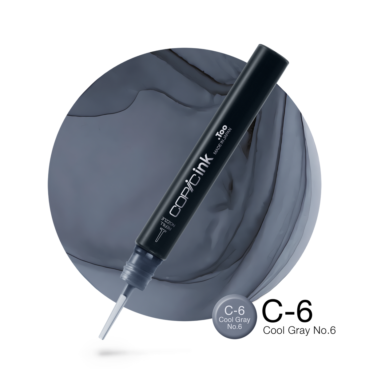 Copic Ink refill 12ml – C6 Cool Gray #6