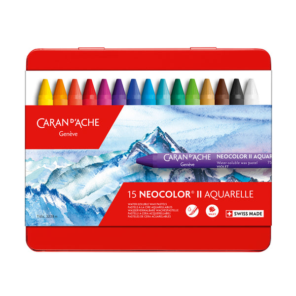 Caran d'Ache Neocolor II - Assorted Set of 15 – Opus Art Supplies
