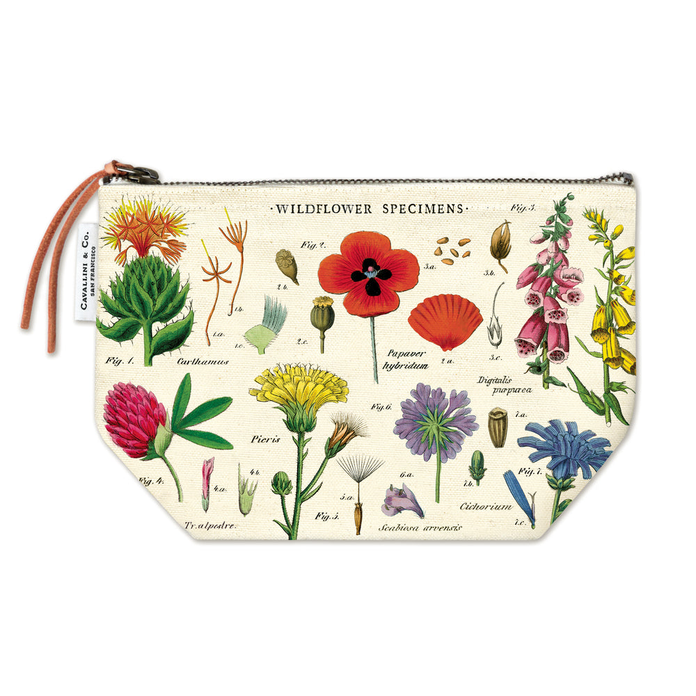 Cavallini Vintage Pouch - Wildflowers