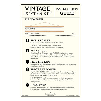 Cavallini Vintage Poster Kit - Horizontal