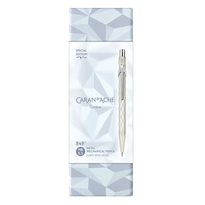Caran d'Ache mechanical pencil with branded packaging on a white background