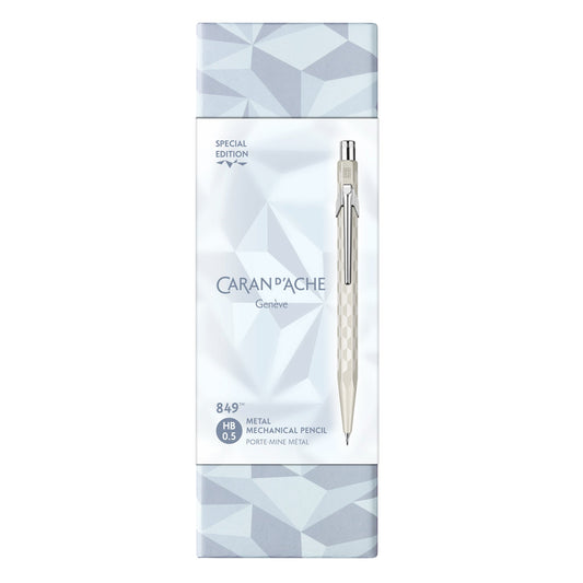 Caran d'Ache mechanical pencil with branded packaging on a white background