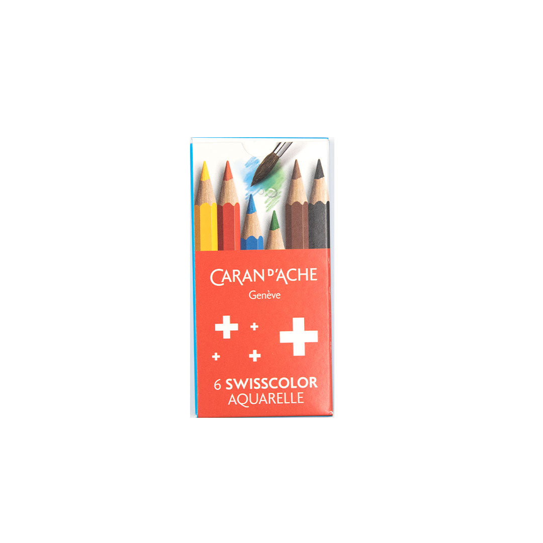 Swisscolor Watercolour Pencil Set of 6 - Cardboard Box