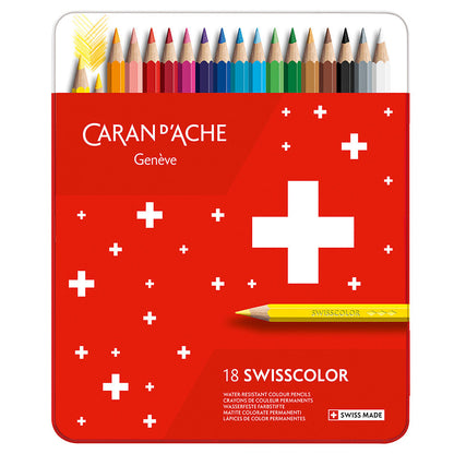 Swisscolor Colour Pencil Set of 18 - Metal tin