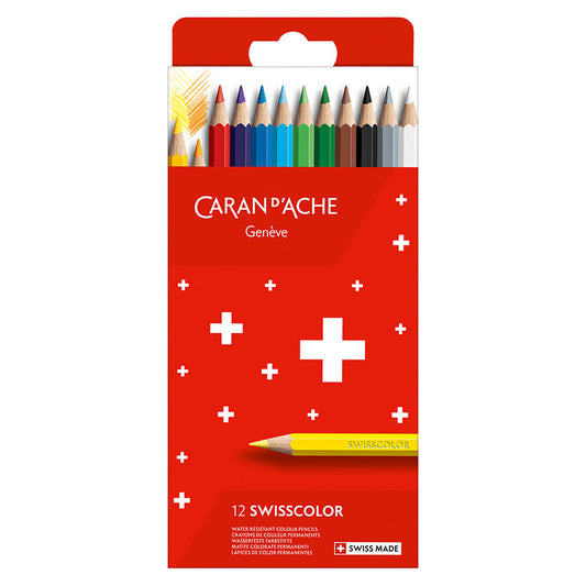 Swisscolor Colour Pencil Set of 12 - Cardboard Box