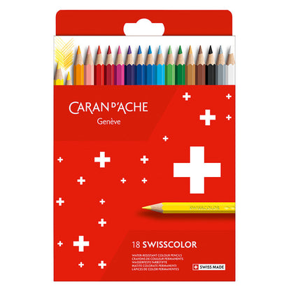 Swisscolor Colour Pencil Set of 18 - Cardboard Box