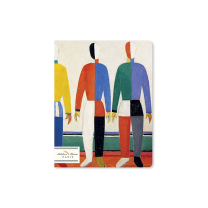 Alibabette lined journal, Malevich Sportifs cover, front