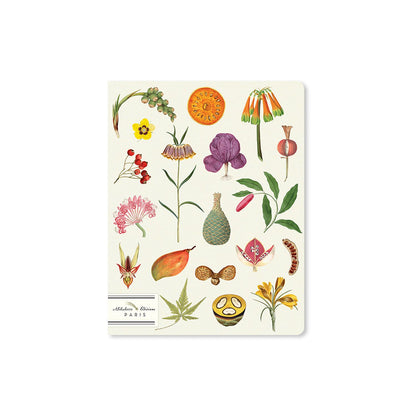 Alibabette lined journal, Les superbes botanical cover, front