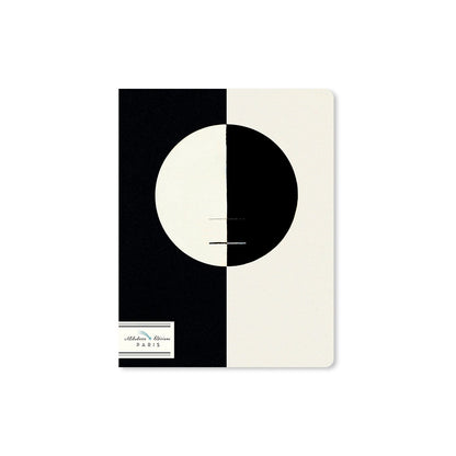 Alibabette lined journal, Black and White cover, front