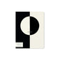 Alibabette lined journal, Black and White cover, front