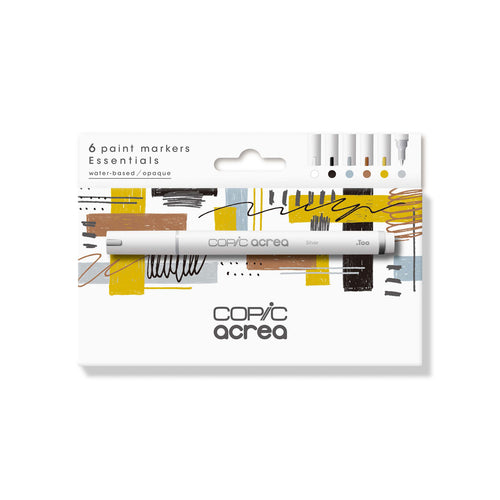 COPIC acrea Paint Marker 6 Colors Set Essentials