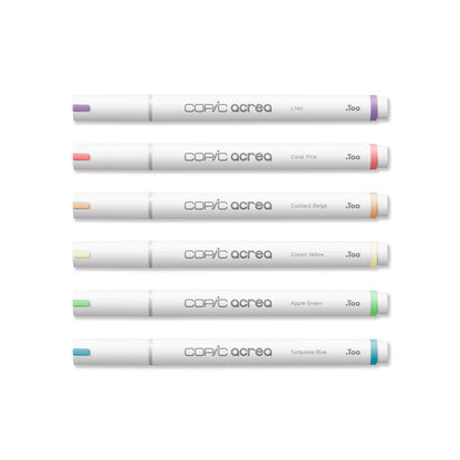 COPIC acrea Paint Marker 6 Colors Set Light
