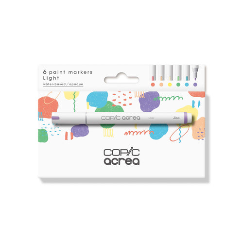 COPIC acrea Paint Marker 6 Colors Set Light