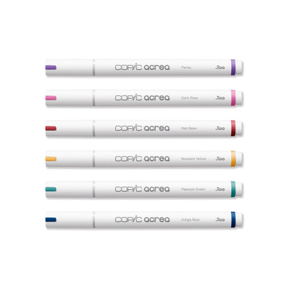 COPIC acrea Paint Marker 6 Colors Set Deep