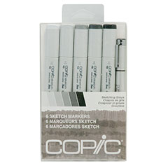 COPIC Sketch Marker Sketching Greys Set of 6