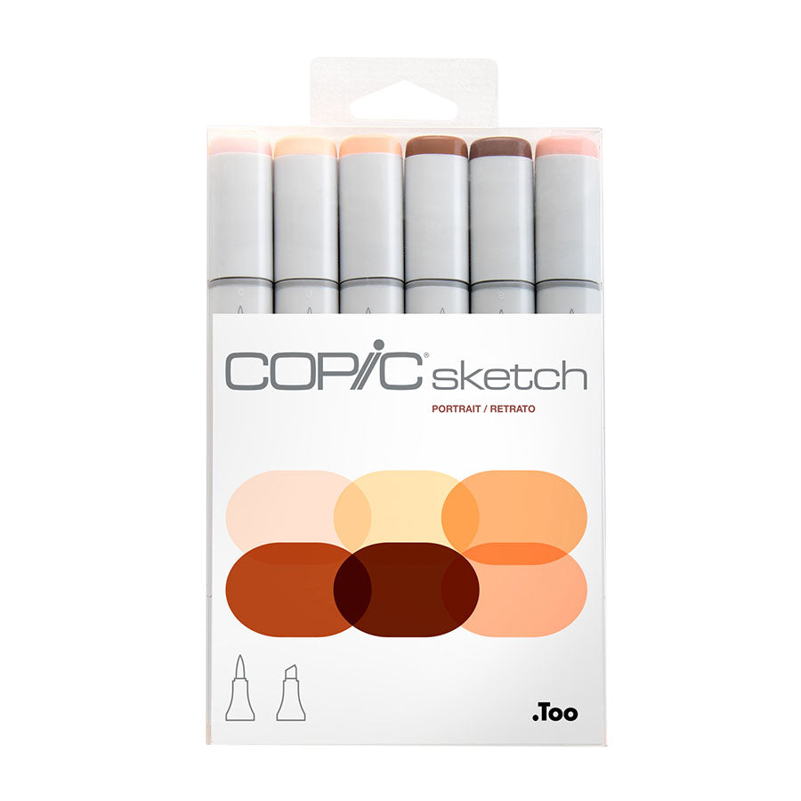 COPIC Sketch Marker Portrait Set of 6