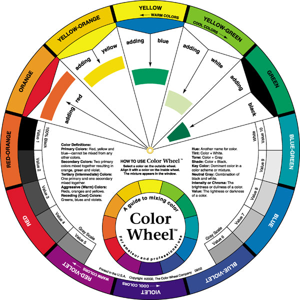 Artist's Color Wheel 9.25"D