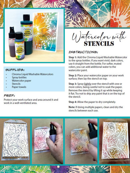 Chroma Liquid Washable Watercolor Set of 12