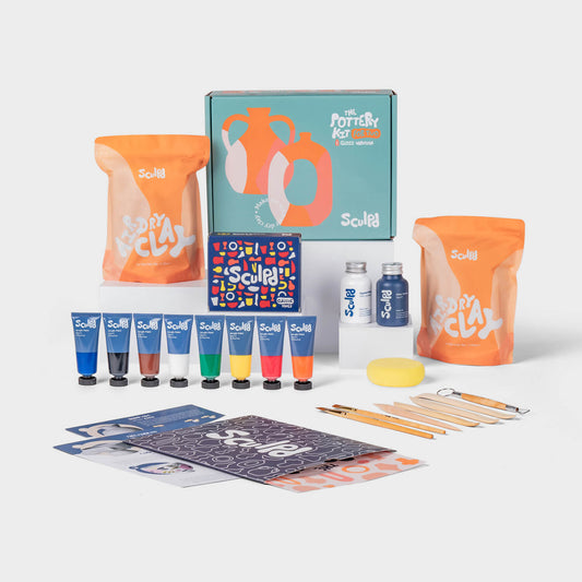 Sculpd Pottery Kit with Paint - Classic Tones
