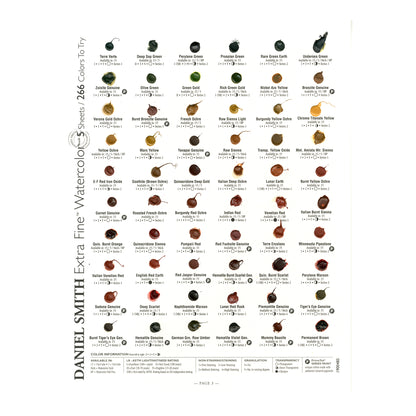 Daniel Smith Extra Fine Watercolor Dot Card - 266 Watercolour + 22 Gouache