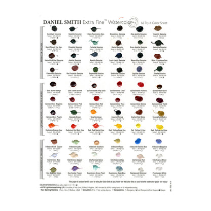 Daniel Smith Extra Fine Watercolor Dot Card - 266 Watercolour + 22 Gouache