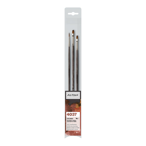 da Vinci COLINEO 4037 Acrylic and Oil Brushes Set of 3