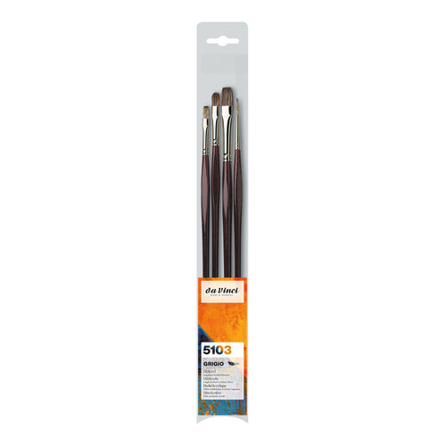 da Vinci GRIGIO 5103 Oil Brushes Set of 4