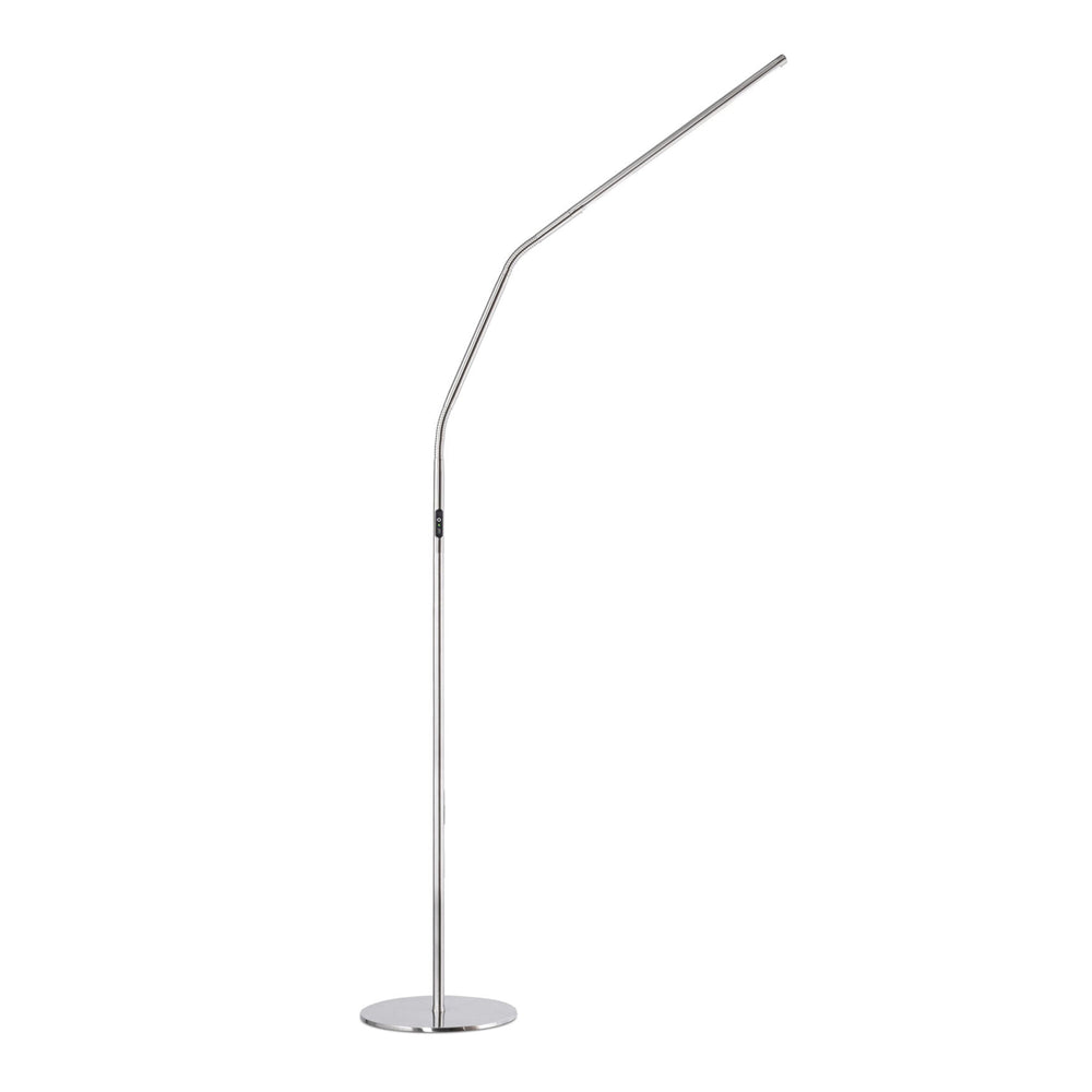 Daylight Slimline 4 LED Floor Lamp - Brushed Steel