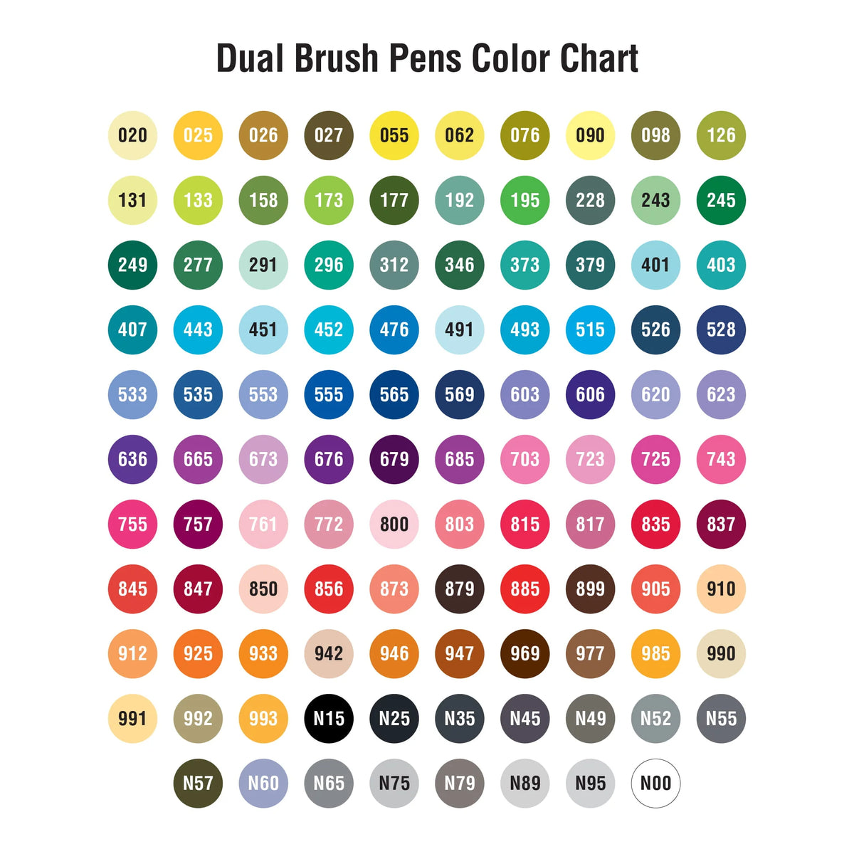 Tombow Dual Brush Pens - Yellow