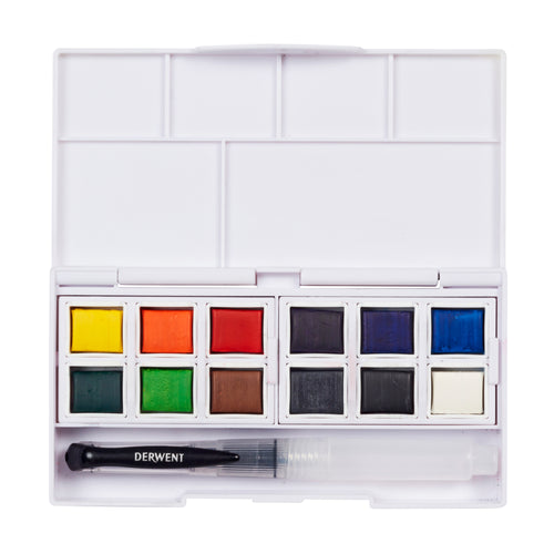 Derwent Watercolour Paint Pan Set of 12