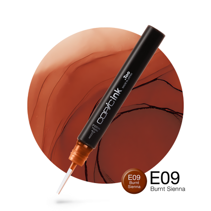 Copic Ink refill 12ml – E09 Burnt Sienna